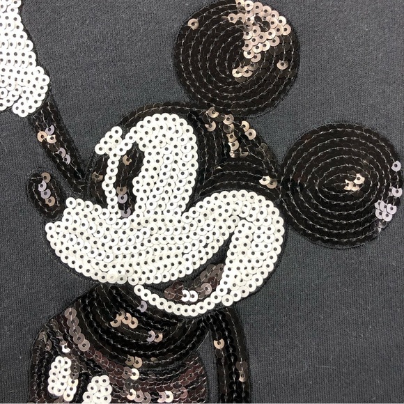 MICKEY Mouse Sequin Maternity Sweatshirt Small - Picture 4 of 9